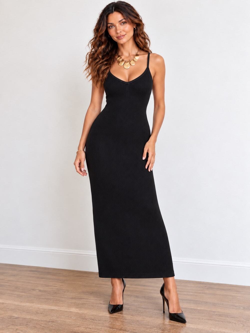NWT Abercrombie & Fitch ribbed-knit midi sweater dress L